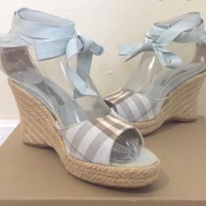 Burberry Nova Check Wedges Sz 38